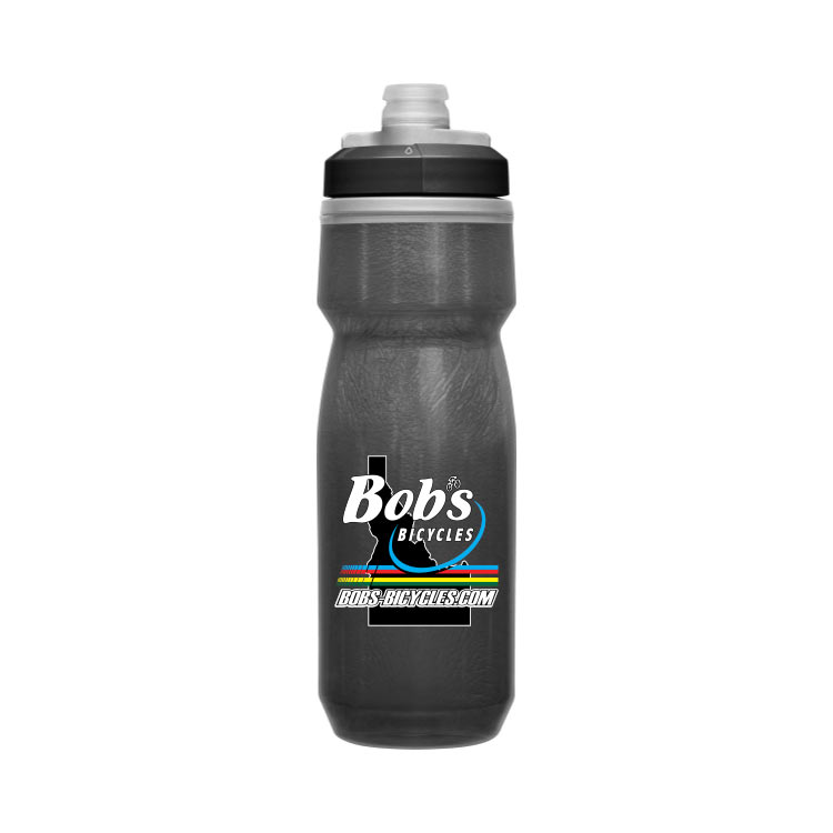 bouteille d'eau Noir/Noir environ 595.33 g Camelbak Bobs Bicycles Podium Chill 21 oz 