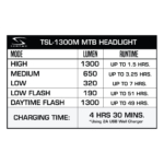 TSL-1300M True 1300 MTB Light